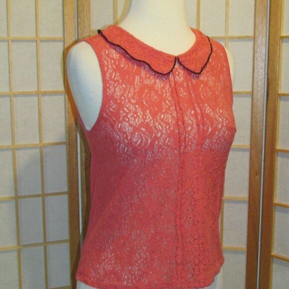 Princess Vera Wang Sm Sleeveless Lace Top - Picture 1 of 15